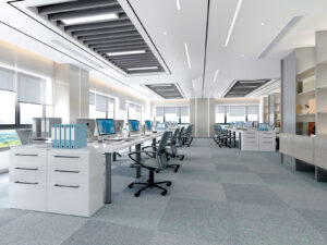 render 3d oficina diseño moqueta placido arcas