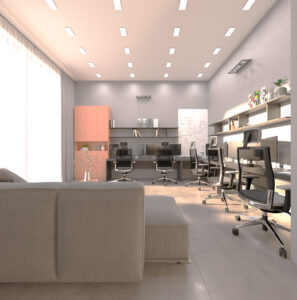 render 3d oficina piso almeria placido arcas
