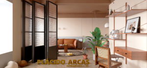 salon retro moderno render almeria placido arcas
